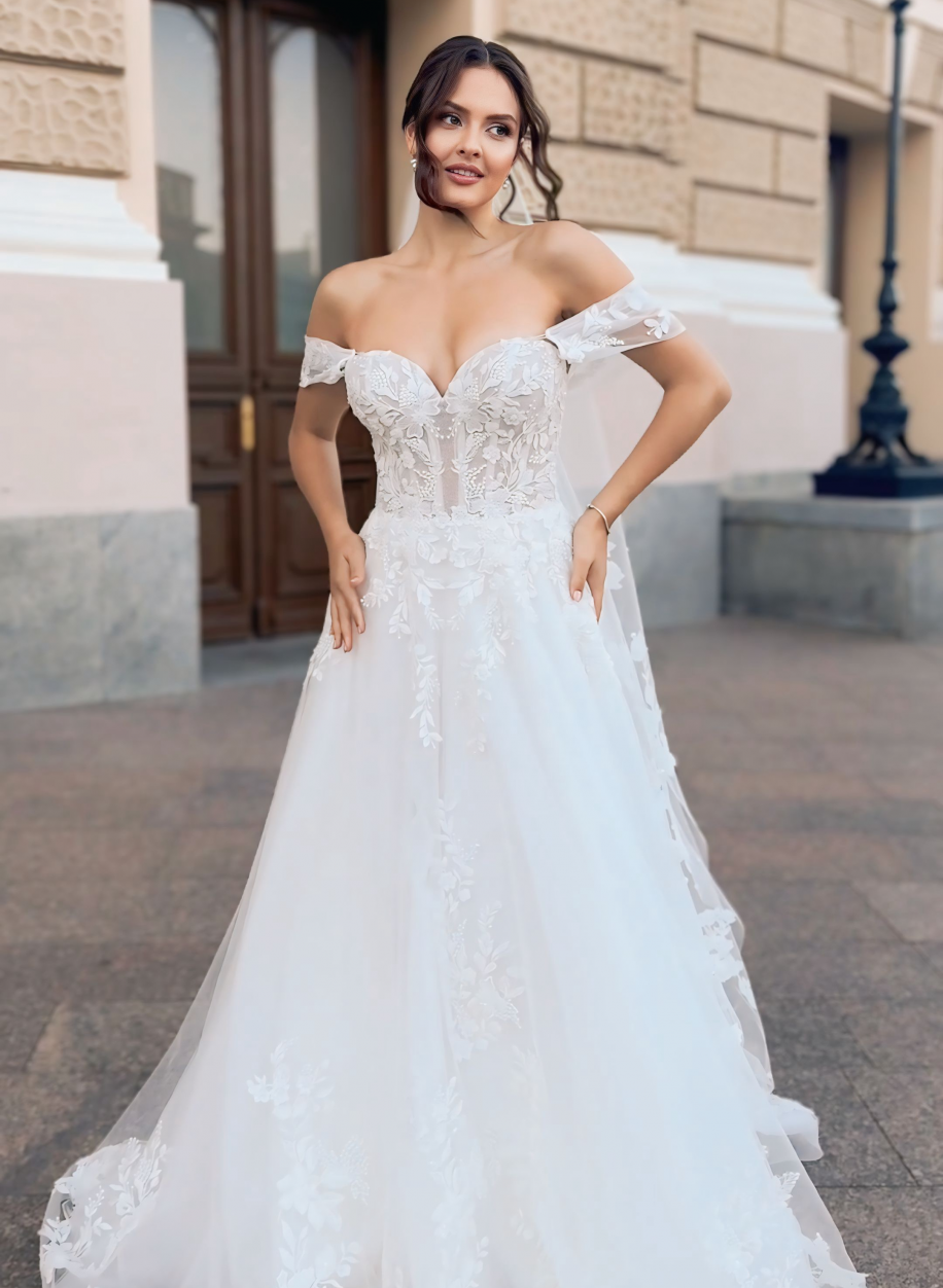 Сукня з мереживним корсетом La Novale 0182