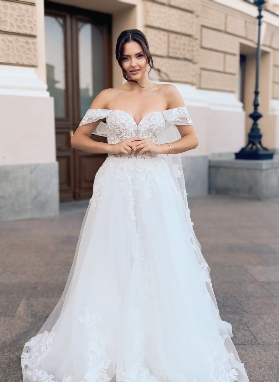 Сукня з мереживним корсетом La Novale 0182